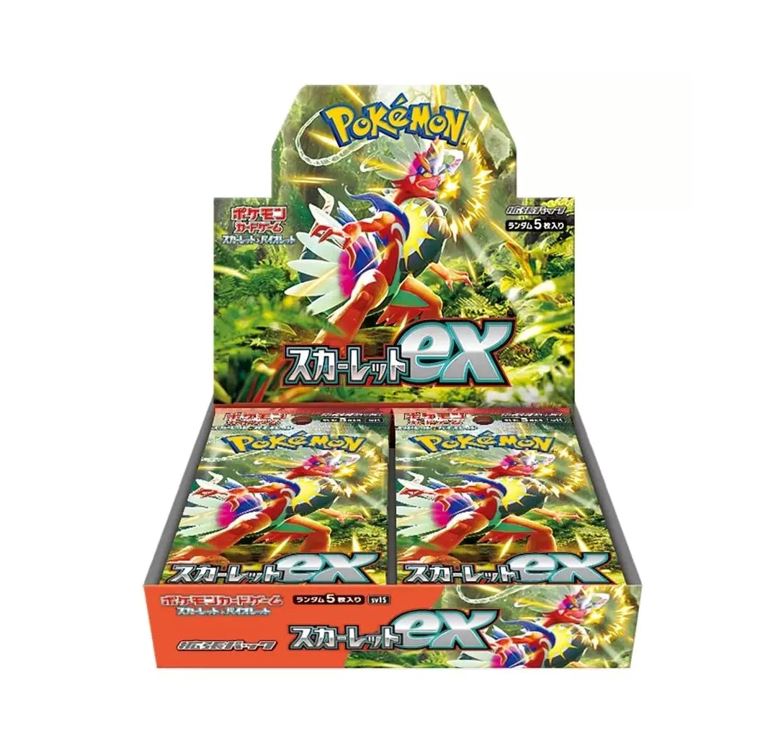 High quality Pokemon SV1S Scarlet EX Japanese Booster Box sealed with 3 promos