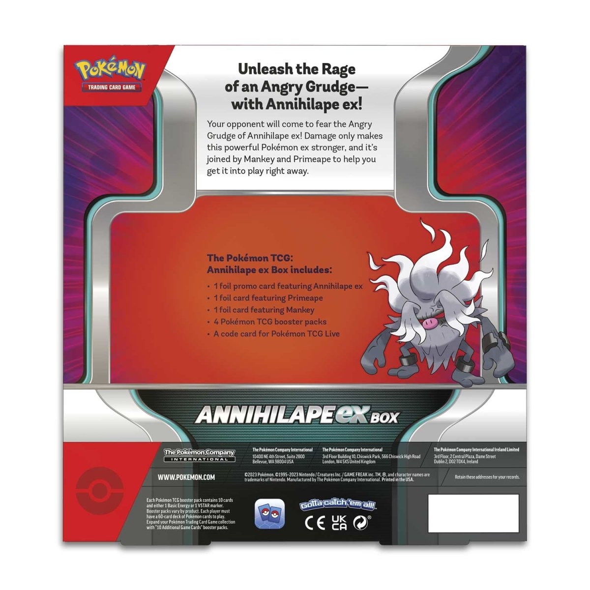 Pokemon Annihilape ex - Collection Box