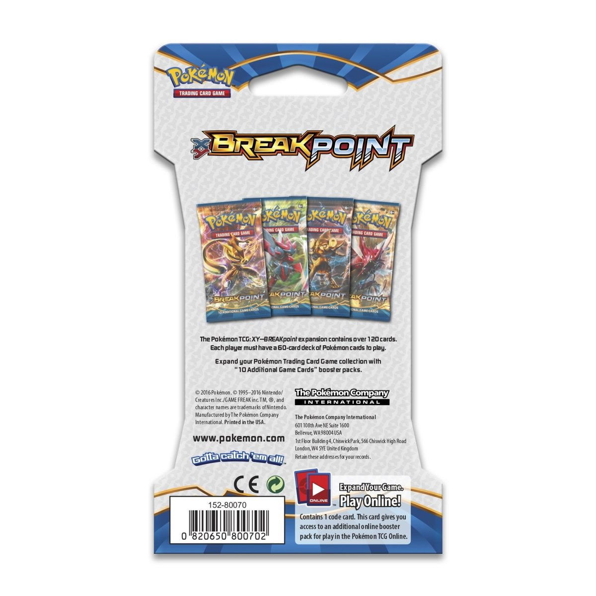 Pokemon XY-BREAKpoint - Sleeved Booster Pack