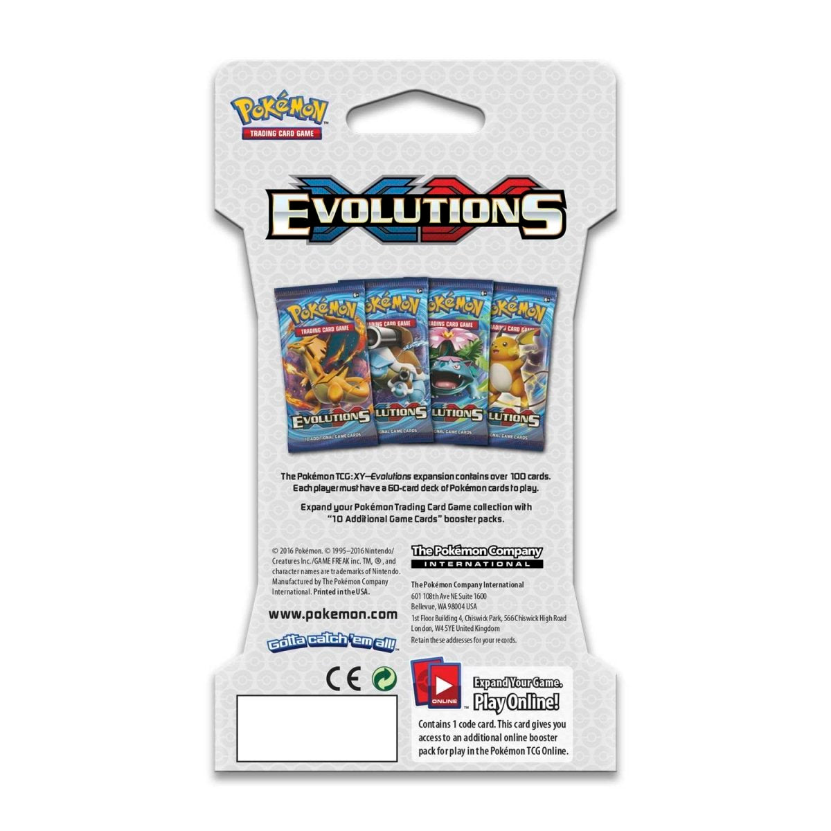 Pokemon XY-Evolutions- Sleeved Booster Pack (Random Artwork)