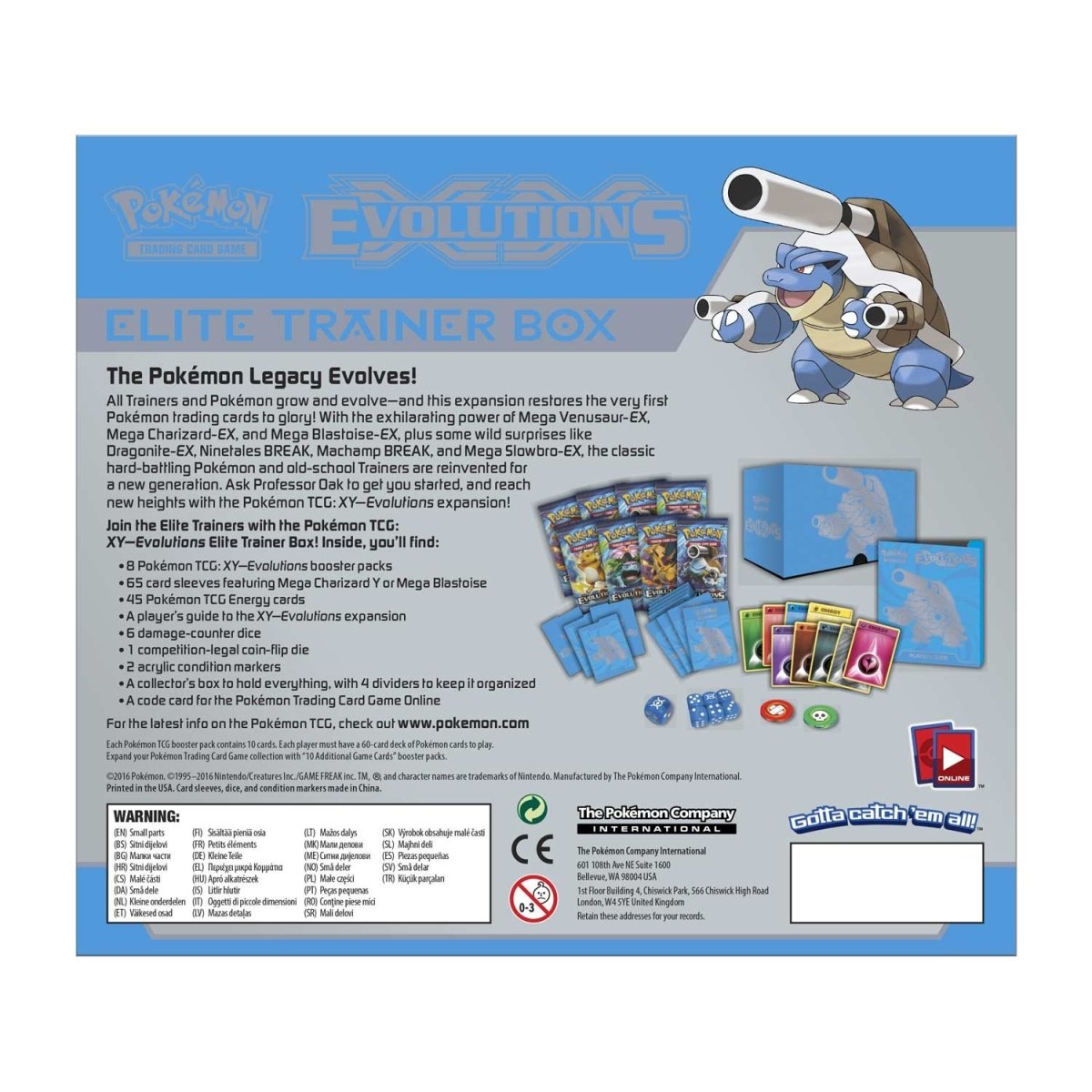 Pokemon XY Evolutions - Elite Trainer Box (Mega Blastoise)