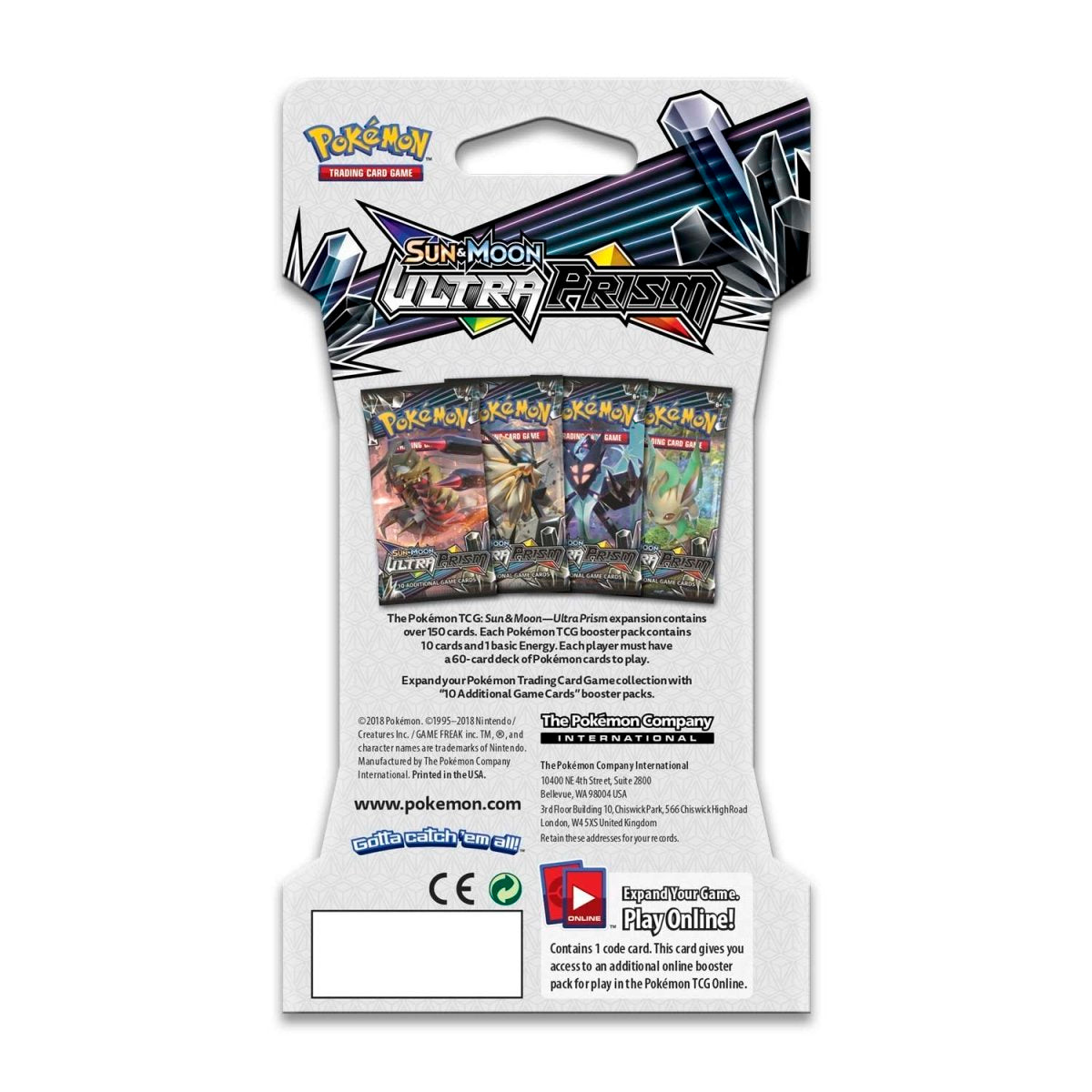 Pokemon Ultra Prism - Sleeved Booster Pack (Random Artwork)