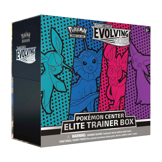 Pokemon Evolving Skies - Pokémon Center Elite Trainer Box (Vaporeon, Espeon, Glaceon & Sylveon)