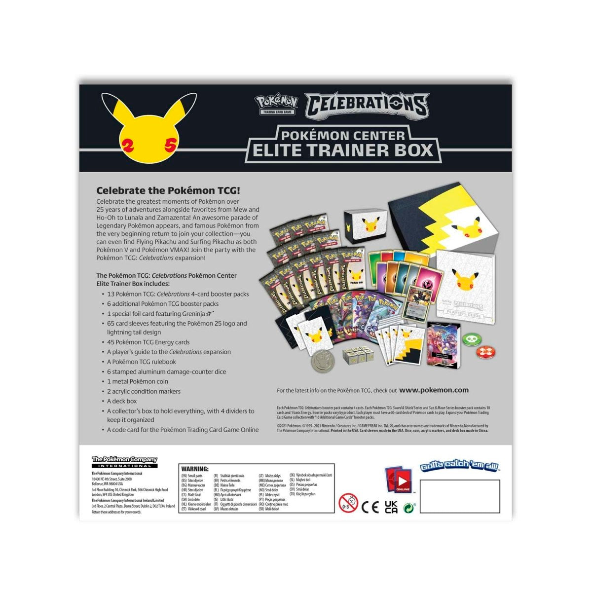 Pokemon Celebrations - Pokémon Center Elite Trainer Box