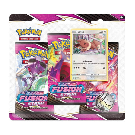 Pokemon Fusion Strike - 3-Pack Blister (Eevee Promo)