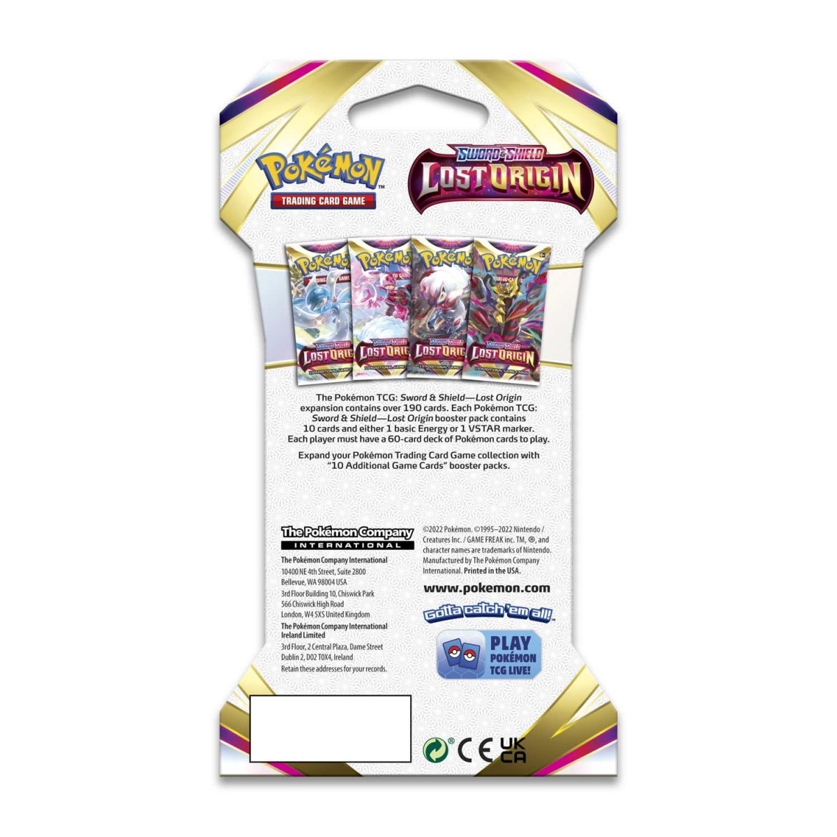 Pokemon Lost Origin - Sleeved Pack (Random Artwork)