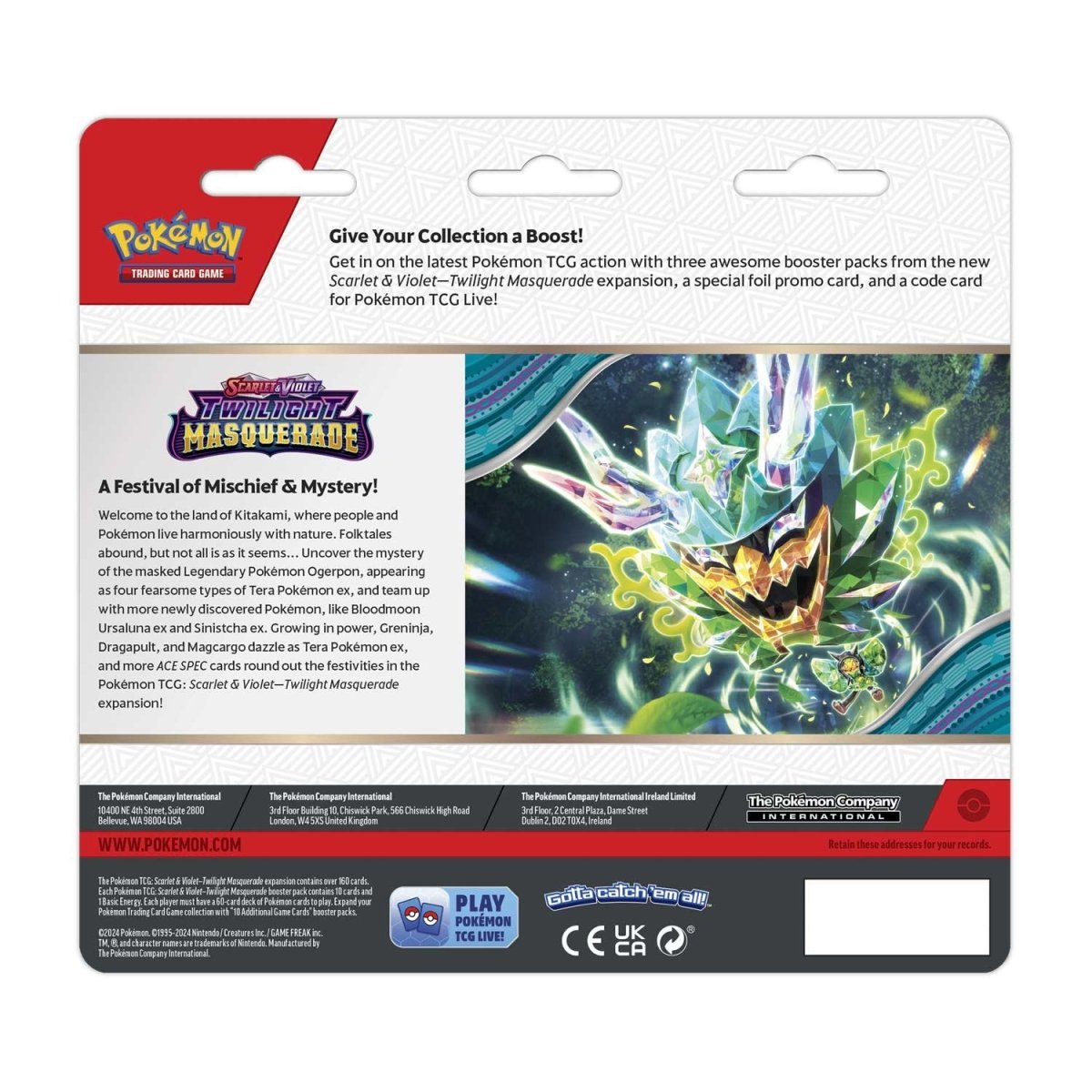 Pokemon Twilight Masquerade - 3-Pack Blister