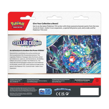 Pokemon Stellar Crown - 3 Pack Blister