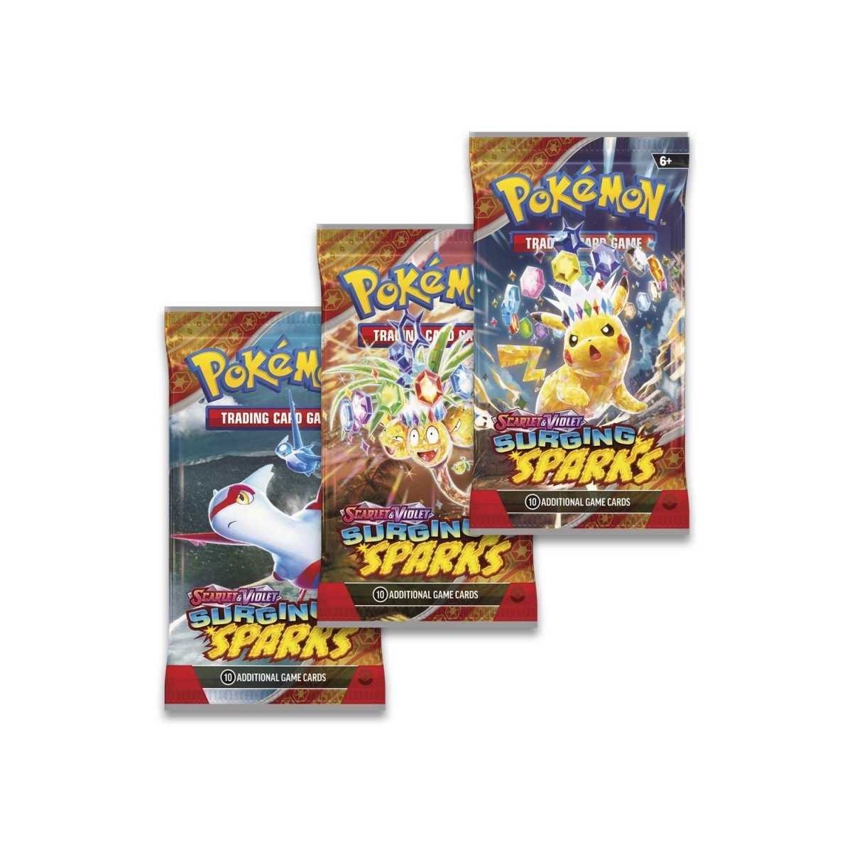 Pokemon Surging Sparks - 3 Pack Blister