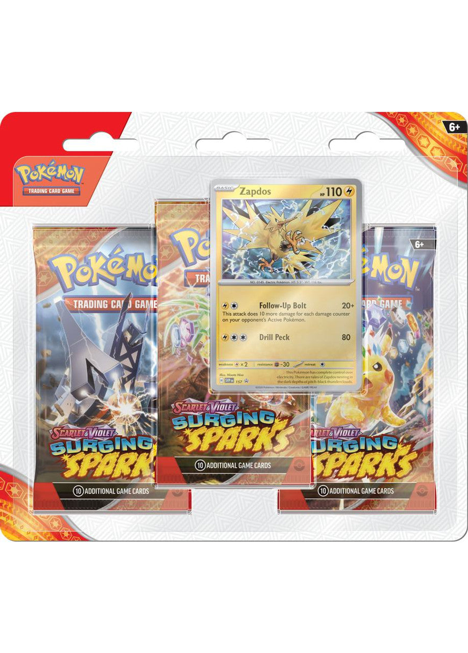 (Pre-Order) Pokemon Surging Sparks - 3 Pack Blister