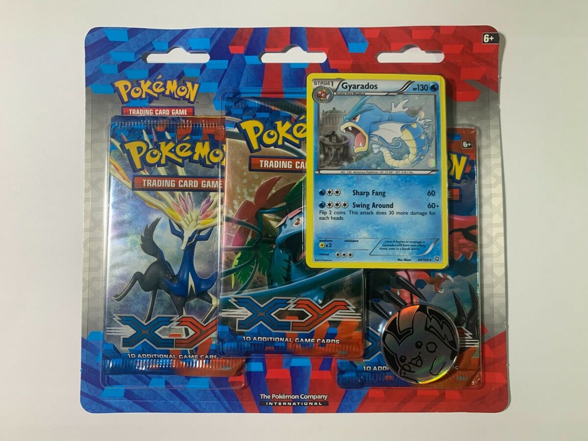 Pokemon XY Base Set - 3-Pack Blister (Gyarados) - Minor Wear